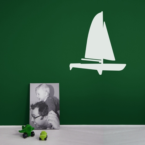 Interieurstickers Sail boat