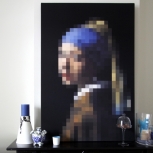 Meisje van Vermeer S detail-adbeelding 2 