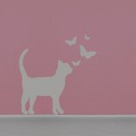 Cat with butterflies detail-adbeelding 2 