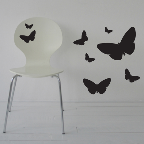 Interieurstickers Butterfly set